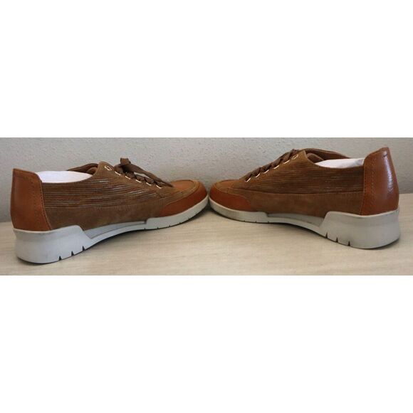 Emilie Karston Women's 38 US 6.5 Camel/Brown Leather Camin Lace-Up Shoes SIB - Picture 7 of 9